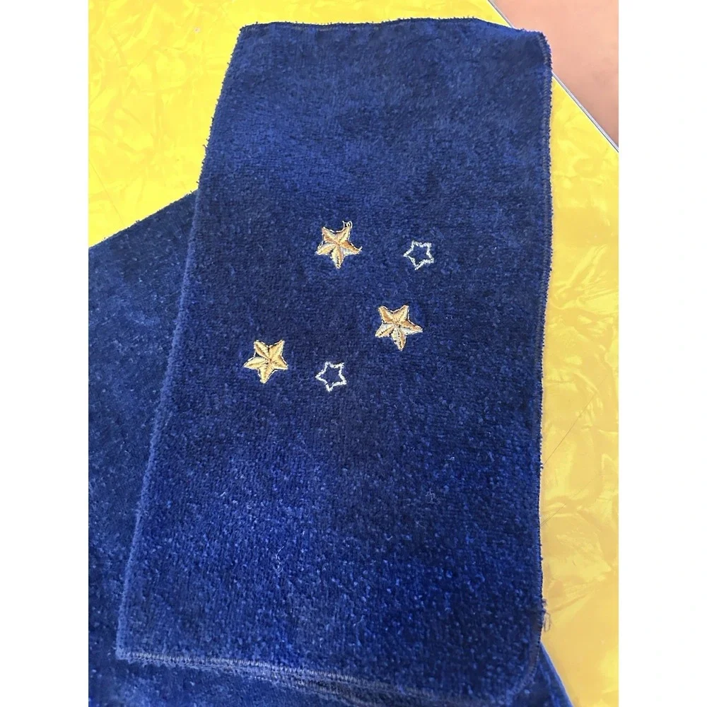 VTG 90s Celestial Four Piece Bathroom Towel Set Sun Moon Stars